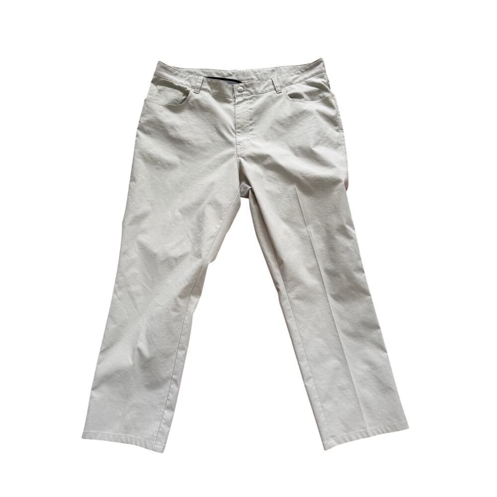 Peter Millar Light Tan Chino Performance Pant Trouser 40/29 Flaw